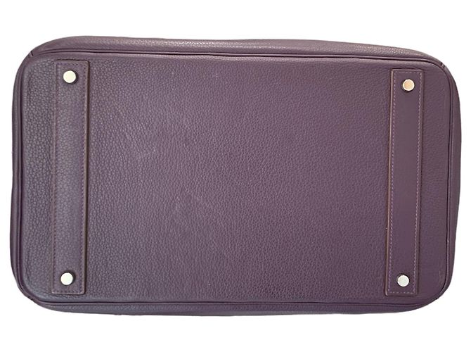 Birkin Hermès Reisetasche Dunkelviolett - Ansicht 5