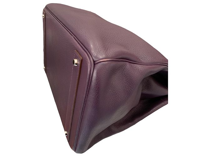 Birkin Hermès Reisetasche Dunkelviolett - Ansicht 7