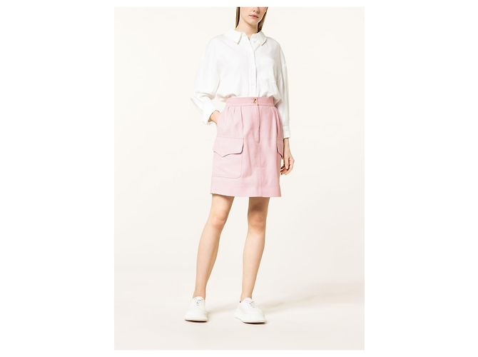 Falda Bert Essentiel Antwerp Rosa de Algodón Talla 38 - vista 3