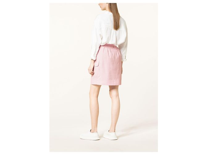Falda Bert Essentiel Antwerp Rosa de Algodón Talla 38 - vista 4