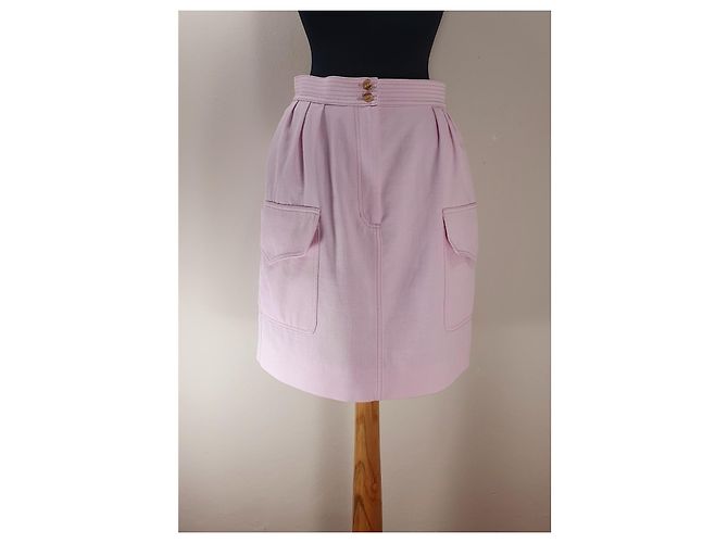 Falda Bert Essentiel Antwerp Rosa de Algodón Talla 38 - vista 6