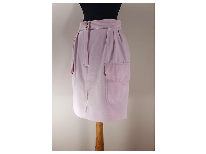 Falda Bert Essentiel Antwerp Rosa de Algodón Talla 38 - vista 7