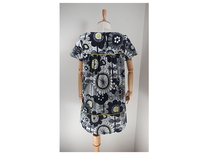 Vestido Marimekko Girder de algodão multicolorido Tamanho 38 Multicor - vista 5
