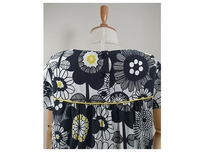 Vestido Marimekko Girder de algodão multicolorido Tamanho 38 Multicor - vista 6