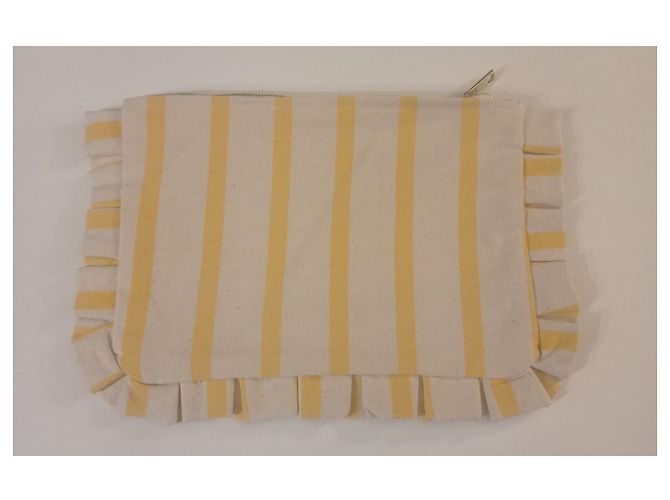 Pochette SéZane in cotone biologico gialla Giallo - vista 3