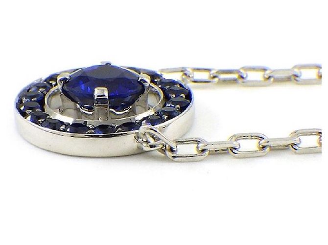 [Usato] Collana BOUCHERON Avalondo Circle Sapphire K18WG - vista 3