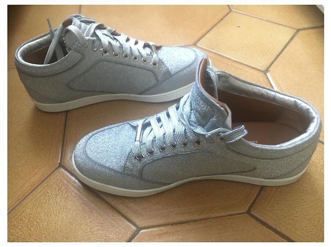 Jimmy Choo Purpurina plateada de Miami Plata - vista 9