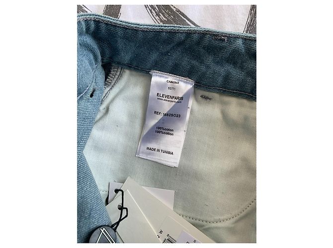 Eleven Paris Jeansshorts Jean-Michel Basquiat Mehrfarben - Ansicht 11