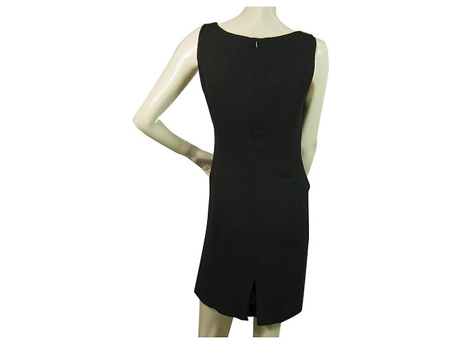 Moschino Cheap And Chic Moschino Cheap & Chic Schwarzes Mini-Ärmelloses Kleid mit U-Boot-Ausschnitt Gr 42 - Ansicht 2