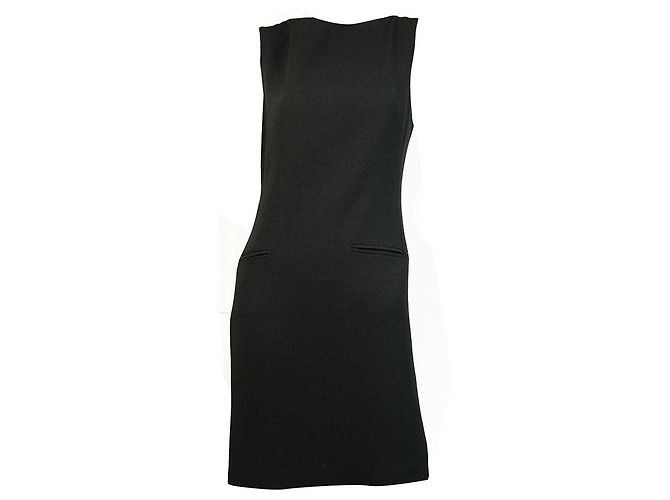 Moschino Cheap And Chic Moschino Cheap & Chic Schwarzes Mini-Ärmelloses Kleid mit U-Boot-Ausschnitt Gr 42 - Ansicht 6