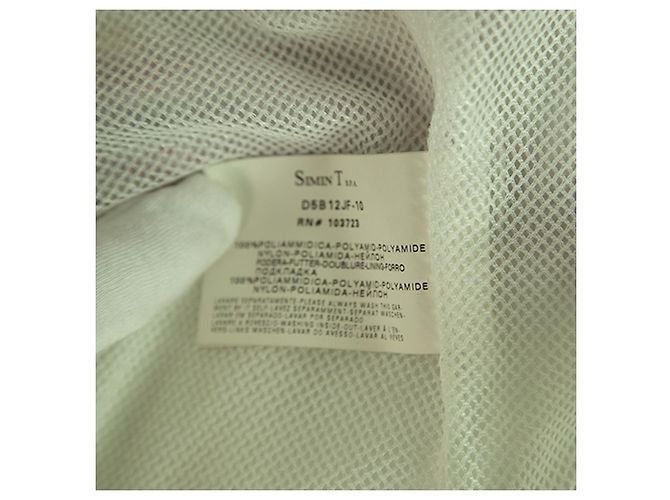 Armani Jeans Weiße Polyamid Leichte Freizeitjacke m. Haube Gr 40 - Ansicht 5