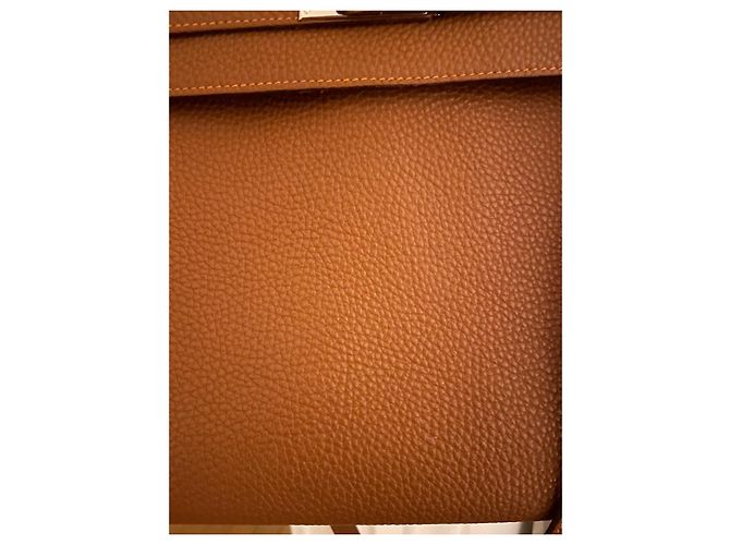 Hermès Kelly 32 pelle oro cm Beige - vista 13