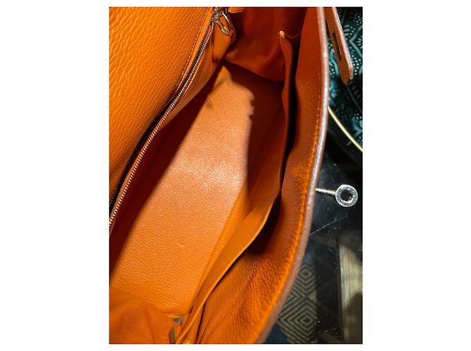 Hermès Kelly 32 pelle oro cm Beige - vista 9