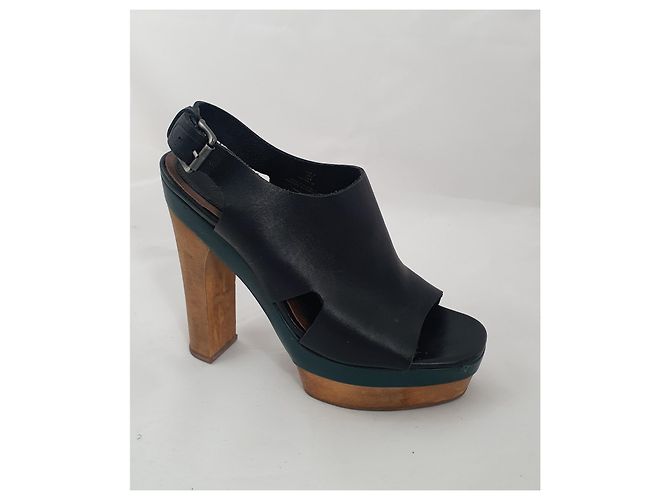 Marni For H&M Sandalen Schwarz Mehrfarben Grün - Ansicht 2