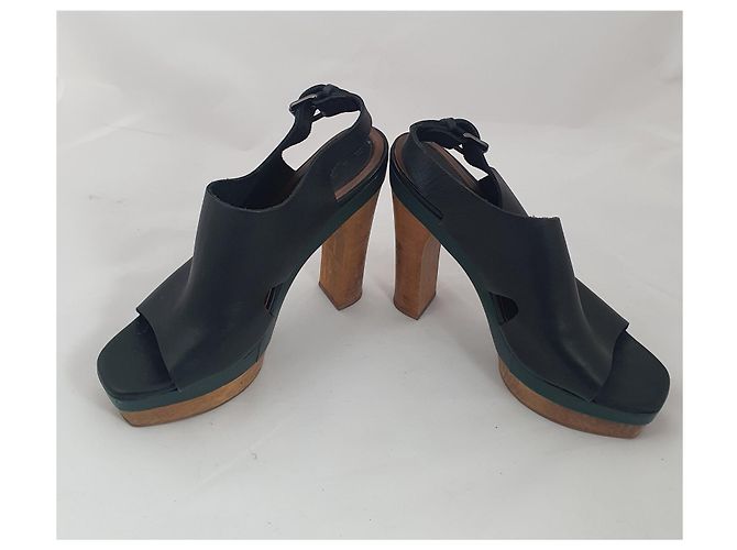 Marni For H&M Sandalen Schwarz Mehrfarben Grün - Ansicht 3