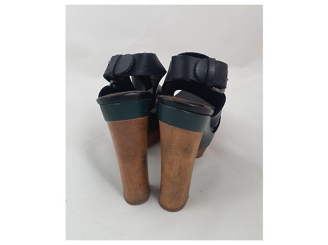 Marni For H&M Sandalen Schwarz Mehrfarben Grün - Ansicht 4