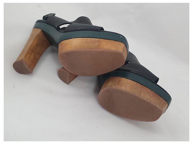 Marni For H&M Sandalen Schwarz Mehrfarben Grün - Ansicht 6