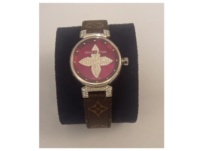 Autre Marque Trommel Forever Diamant Pavé Stahl Uhr Silber - Ansicht 11
