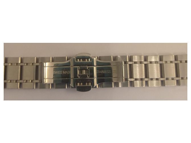 Autre Marque Trommel Forever Diamant Pavé Stahl Uhr Silber - Ansicht 7