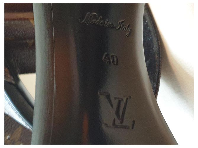 Louis Vuitton SANDALO A SILUETTA Marrone Nero - vista 7