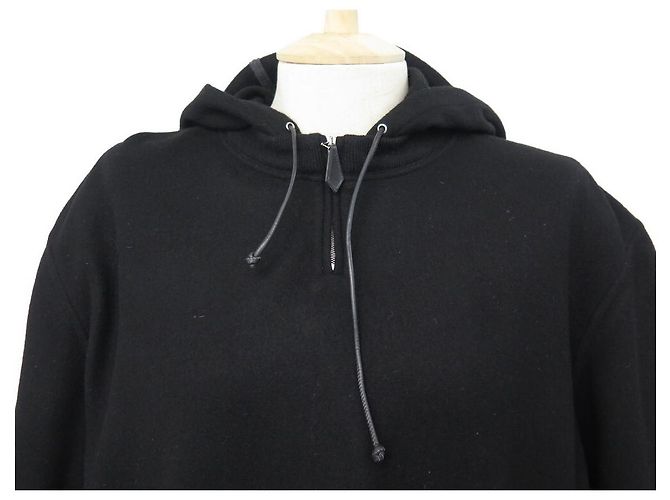 Hermès NEU HERMES PULLOVER HOODIE XL 56 NEUER PULLOVER AUS SCHWARZEM KASCHMIR - Ansicht 2