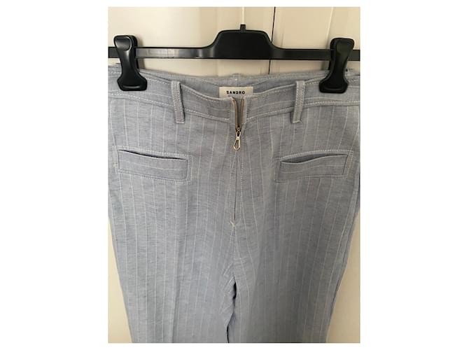 Leggings Sandro de algodón azul - vista 5