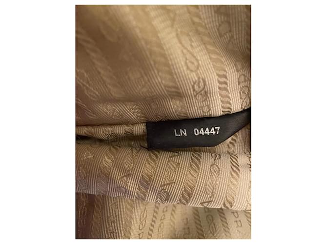 Prada Hobo logo python tote bag Brown Beige - view 5