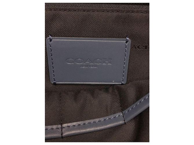 COACH Signature embossed/ backpack / leather / blue - Ansicht 3