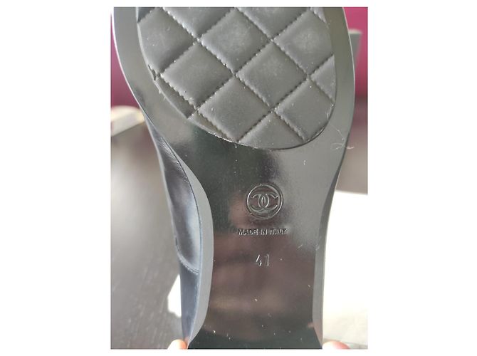 Chaussures à lacets classiques Chanel Noir Marron foncé - vue 11