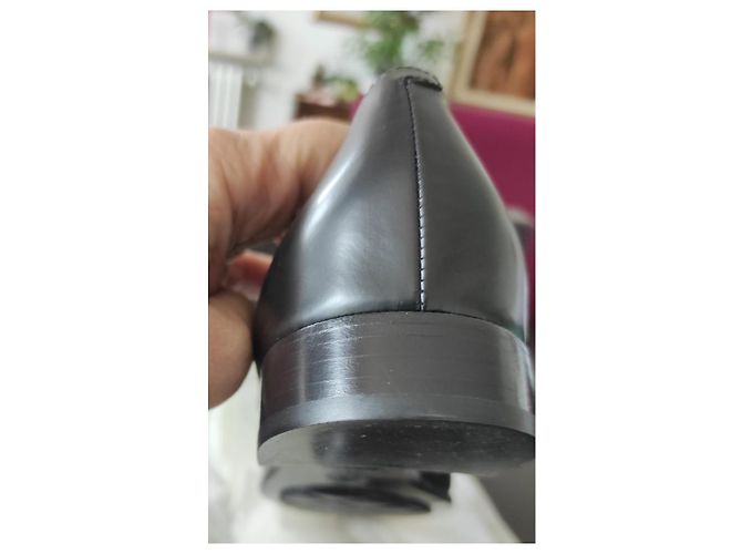 Chaussures à lacets classiques Chanel Noir Marron foncé - vue 4