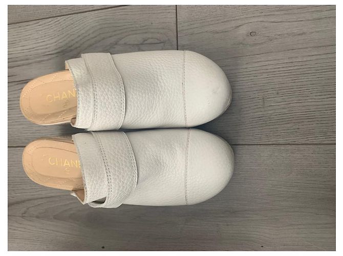 Chanel zuecos Crudo - vista 2