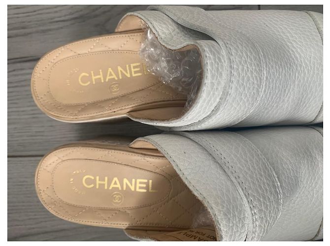 Chanel zuecos Crudo - vista 3