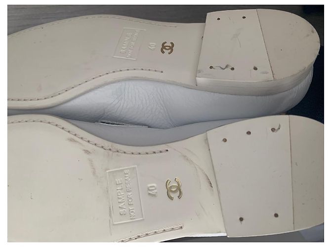 Chanel ballerine Nero Bianco - vista 5