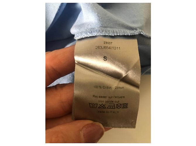 T-shirt Dior in cotone blu - vista 5