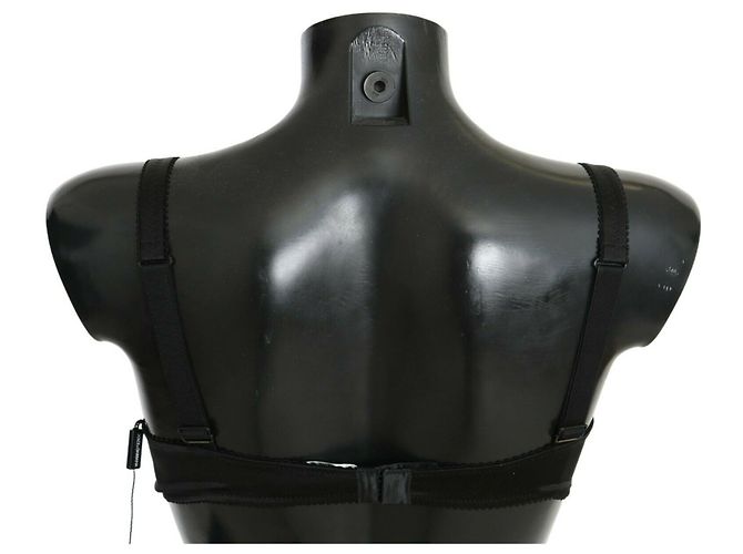 DOLCE & GABBANA Ropa Interior Seda Elástica Negro Encaje Mujer Sujetadores. ESO3 / M - vista 3