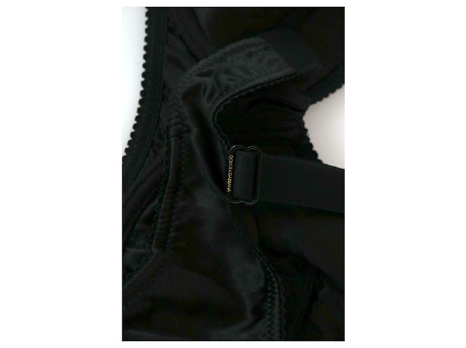DOLCE & GABBANA Ropa Interior Seda Elástica Negro Encaje Mujer Sujetadores. ESO3 / M - vista 7