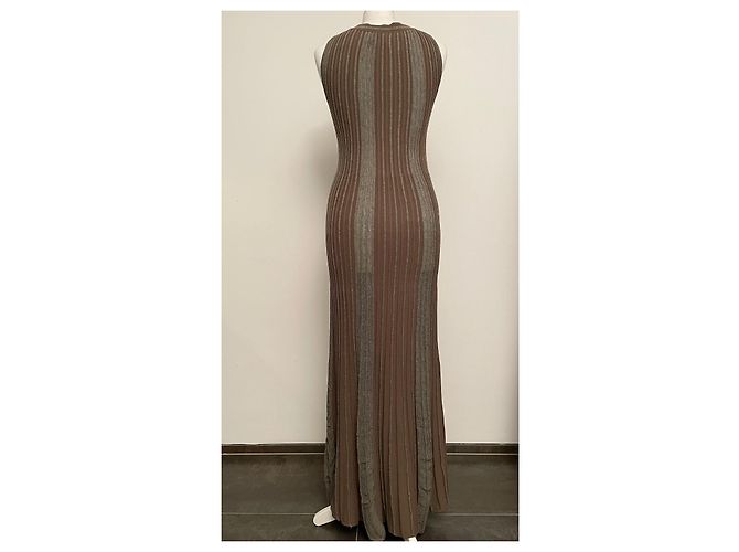Autre Marque Vestido de tricô FALCONERI marrom cáqui Caqui - vista 4