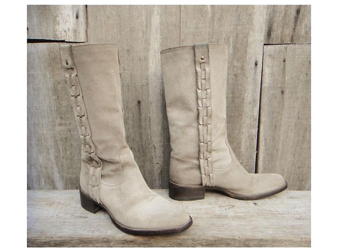 Botas Camargaise Sartore p 37,5 Beige - vista 2