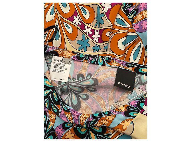 Gonna asimmetrica Pinko in viscosa multicolore - vista 6