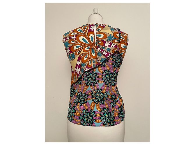 Top Pinko in Viscosa Multicolore - vista 2