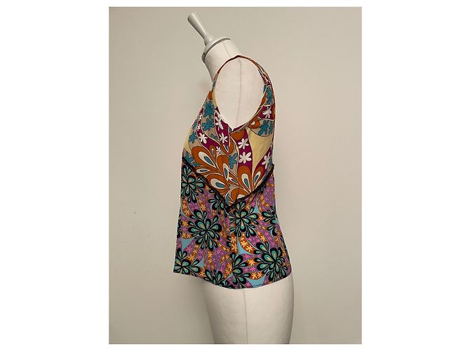 Top Pinko in Viscosa Multicolore - vista 3