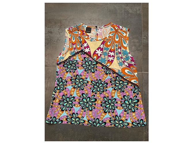 Top Pinko in Viscosa Multicolore - vista 4