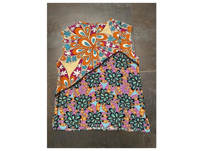 Top Pinko in Viscosa Multicolore - vista 5