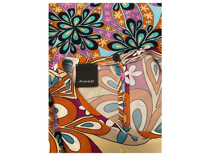 Top Pinko in Viscosa Multicolore - vista 7