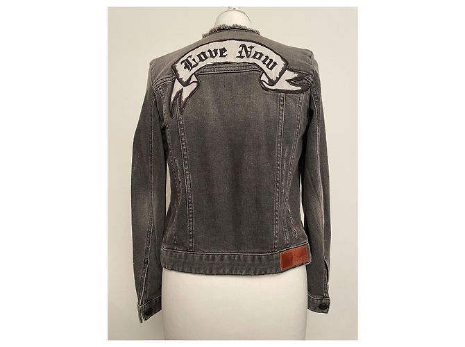 Zadig & Voltaire Jacke aus grauem Denim - Ansicht 5