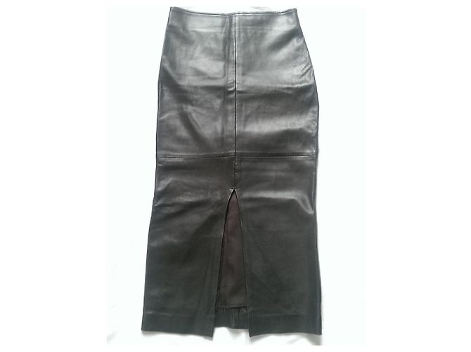 Falda de cuero Stella Forest Marrón Oscuro Talla 38 - vista 3