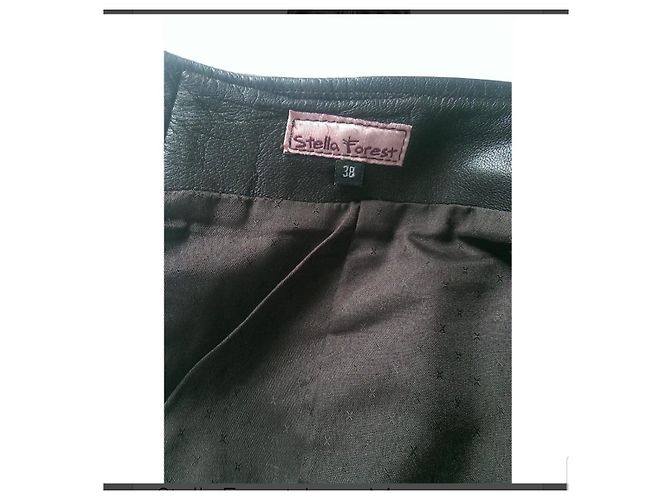 Falda de cuero Stella Forest Marrón Oscuro Talla 38 - vista 5