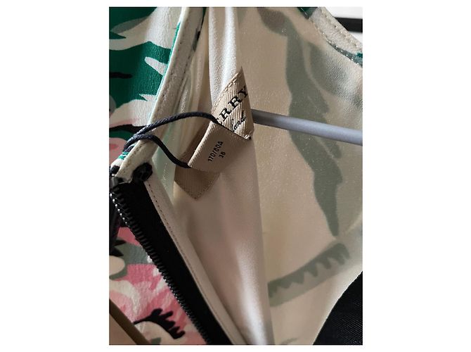 Burberry Seidenkleid Creme Roh - Ansicht 4