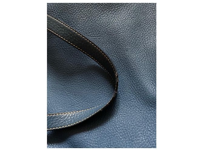 Autre Marque Borsa tote Prada in pelle blu - vista 15