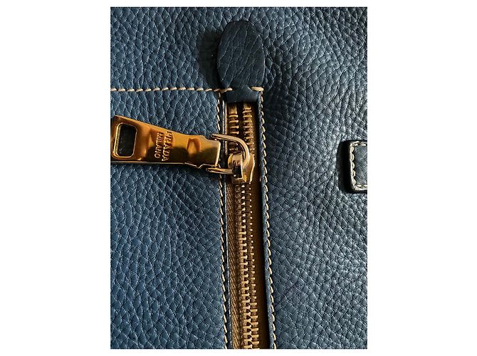 Autre Marque Borsa tote Prada in pelle blu - vista 4